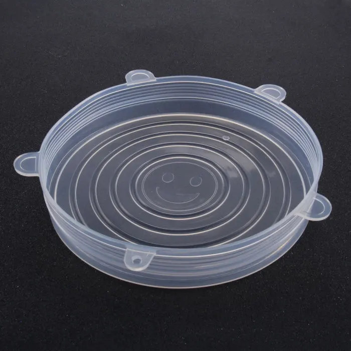 Reusable Silicone Food Lid Bowl Covers Wrap Food Fresh-keeping Stretchable Household Kitchen Kit GHS99