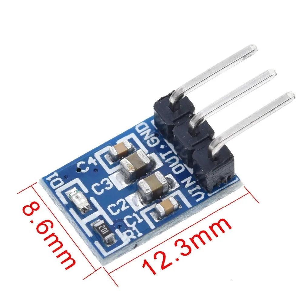 TZT 1/5PCS TENG 5V bis 3,3V Für DC-DC Step-Down Netzteil Buck Modul AMS1117 800MA FÜR ARDUINO – Detail 1