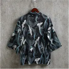 Кимоно кардиган мужской японский obi мужской юката Мужская хаори японская одежда самураев Традиционная японская одежда