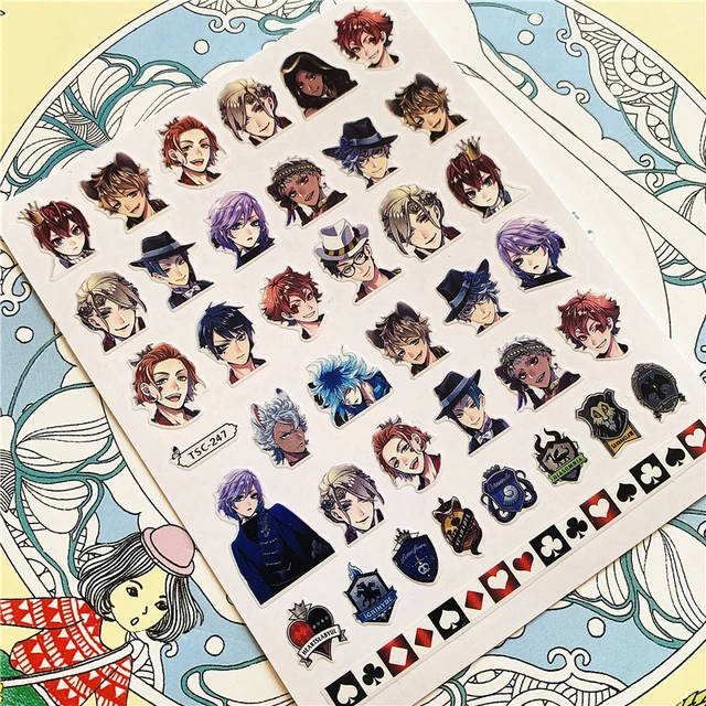 TSC-212 TSC-213 Cartoon anime character 3D Back glue Nail Art Stickers Decals Sliders Nail ornament decoration TSC-247