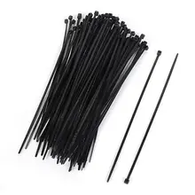 100 шт 2,2 мм шириной 150 мм длинной черной нейлоновой сети электрическая кабельная стяжка на молнии