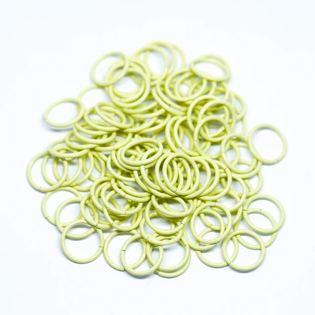 1x10mm 100pcs/lot 19 Colors Metal DIY Jewelry Findings Open Single Loops Jump Rings & Split Ring for jewelry making cream-colored 17