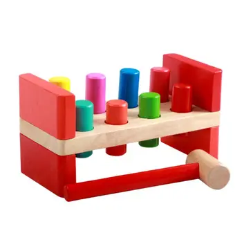 

Wooden Fun Color Piling Table Beats Hamster Kids Children Early Education Puzzle Parent-child Toy