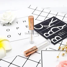 3 мл, розовое золото, маленькая губная помада, бальзам для губ, упаковка, бутылка, пустая, мини косметический блеск для губ, контейнер для глазури, макияж, образец, аксессуары