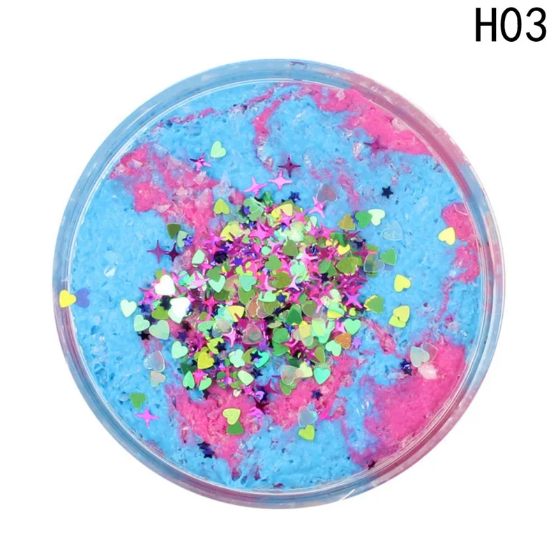 60ML Crystal Dynamic Sand Cotton Fluffy Slime Toys Mud Hand-Pulled DIY Plasticine Magnet Light Clay Antistress Toy Slime - Цвет: 3