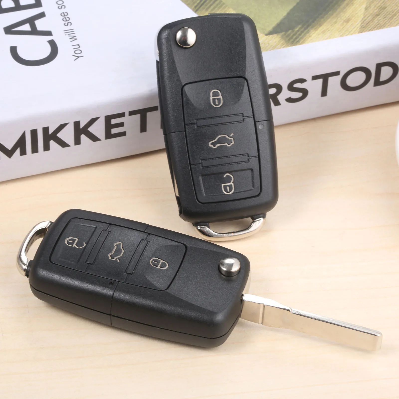 3 кнопки Автомобильный Дистанционный ключ для 1J0959753DA HU66 434 МГц ID48 зажим 1J0 959 753 DA V W