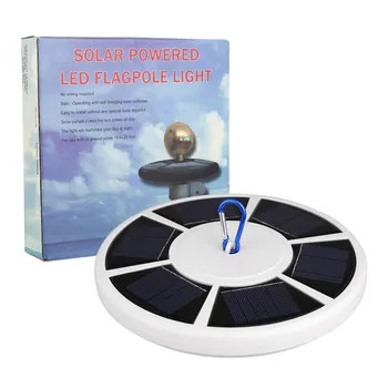 

LED Solar Flag Pole Light Energy-Saving Down Light Waterproof With Auto-Active Function Can Be Used In Outdoor Camping Garden