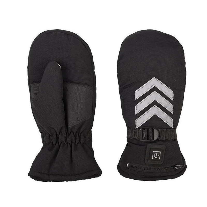 Теплые перчатки с зарядкой, мужские зимние литиевые батареи, три скорости, контроль температуры, дутые, даже пальчиковые теплые перчатки, электрические