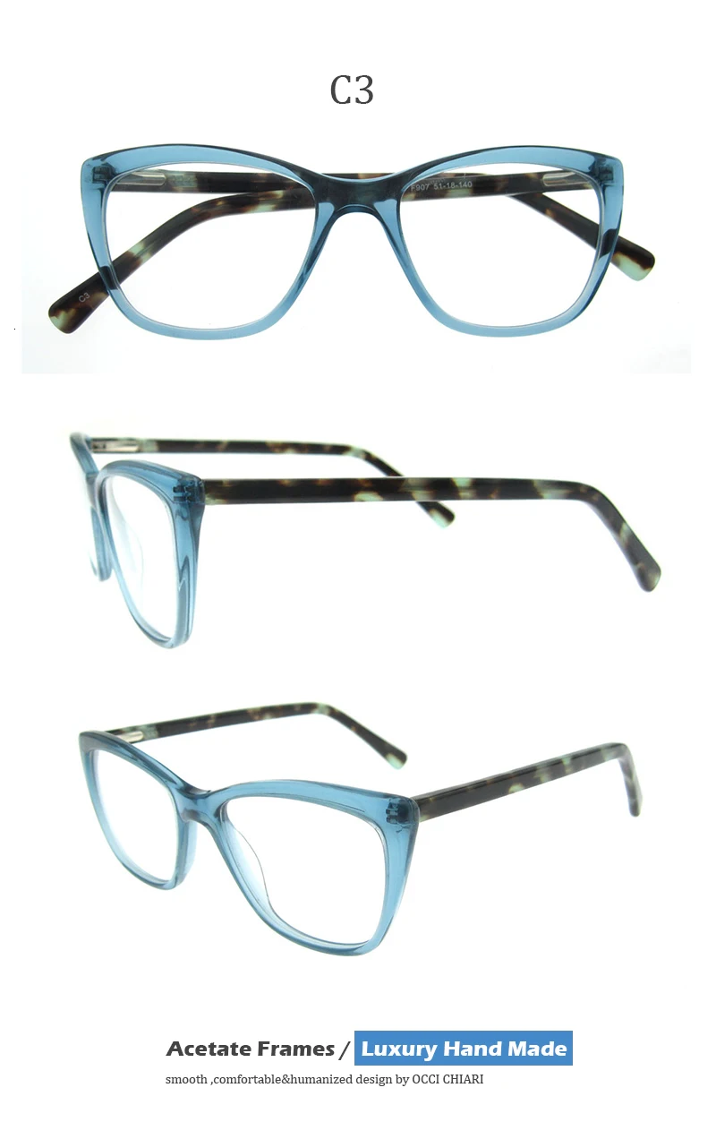 OCCI CHIARI, высокое качество, модные мужские и женские очки, унисекс, фирменный дизайн, очки, оправа, прозрачный цвет, W-CARMEN