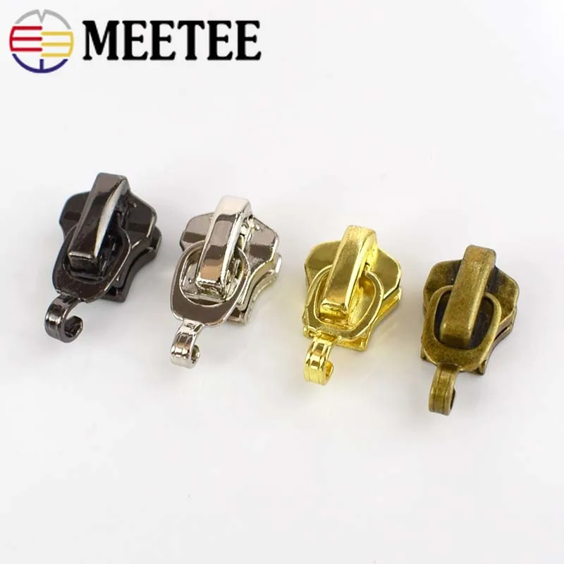Meetee 20 шт. 3 #5 # металлические Нейлоновые Резиновые ползунки на молнии Одежда для