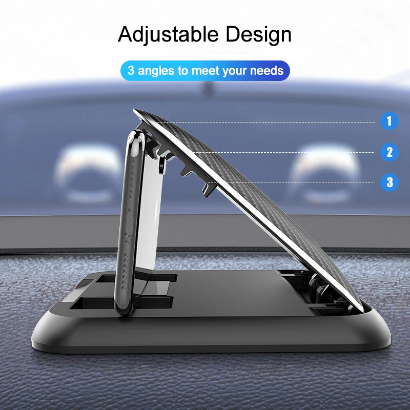 ABS Black Car Phone Holder Mount with Anti Slip GPS Navigation