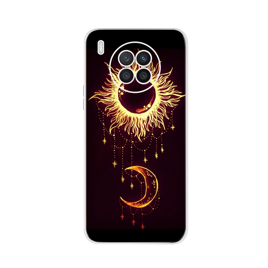SEAHAI Cover Portafoglio Per Huawei Nova 8i / Honor 50 Lite – Pelle Con Foglie E Gatto In Rilievo, Antiurto, Rosa