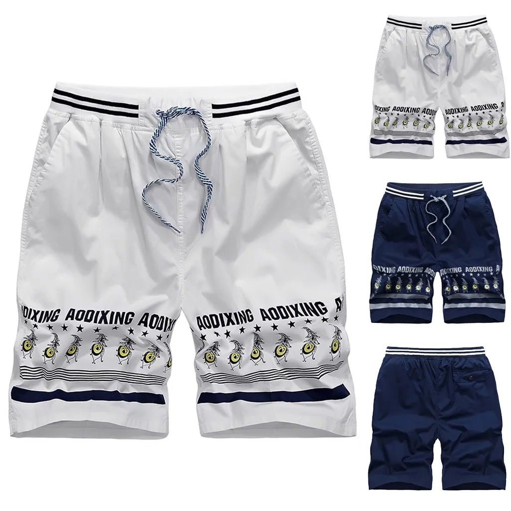 Стильные мужские шорты, летняя пляжная одежда, быстросохнущие короткие брюки с принтом, повседневная спортивная одежда с завязками, мужские шорты размера плюс 4XL 5XL 10,21