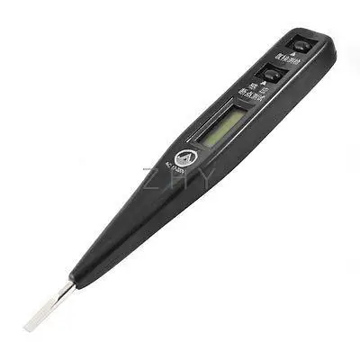 12 V-220 V ЖК-дисплей Дисплей электрический AC DC ручка тестера напряжения Сенсор черный