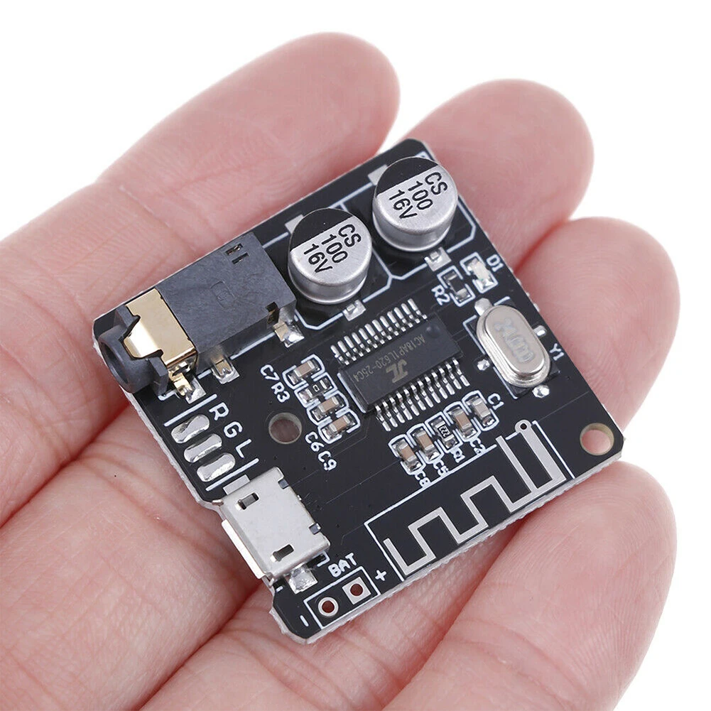 DIY Аудио приемник мини MP3 электронный Bluetooth 4 1 мощность стерео Музыка Светодиодный