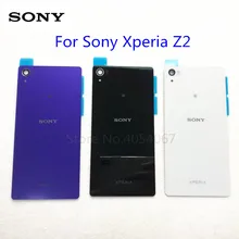 Стекло батарейный Корпус задняя крышка для Sony Xperia Z2 D6543 L50W D6503 запасные части задняя дверь Чехол