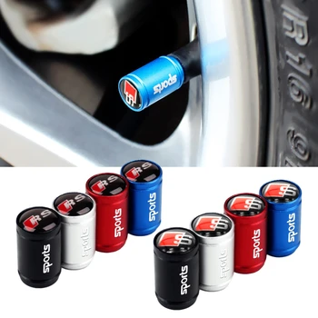 

Alloy Car Tire Caps for Sline RS Logo A3 A4 B8 B6 A3 8p A6 C6 Qt Tt Q3 A7 Q5 A8 Rs3 A5 Car Rims Air Cap Wheel Accessories