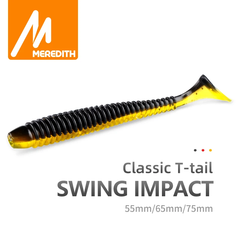 Fishing Baits Leurre MEREDITH Silicone 65mm Soft 55mm 75mm Souple