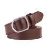 brown silver buckle