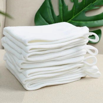

White Cotton Children's Towel Soft Cloth Absorbent Baby Small Square Towel Home Can Be Hung Children Towel High Quality Towels