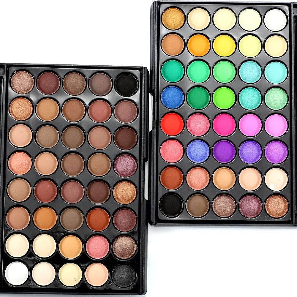 40 Color Matte Eyeshadow Palette Earth Color Shimmer Glitter Earth Eye Shadow Power Set Cosmetic Makeup Tools Make Up