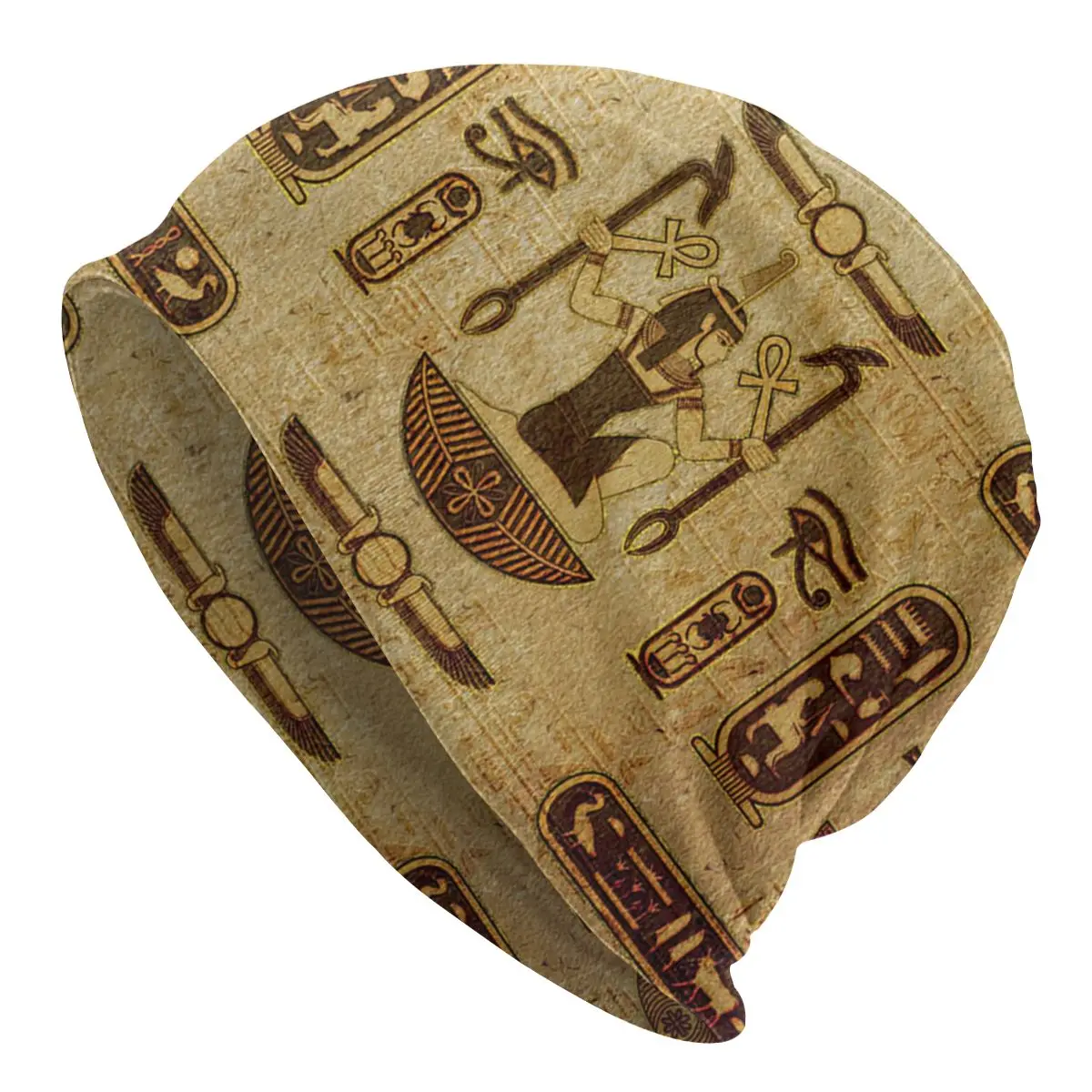 

Vintage Egyptian Ornament Beanies Pullover Cap Comfortable , Adult Men's Woman Knit Hat