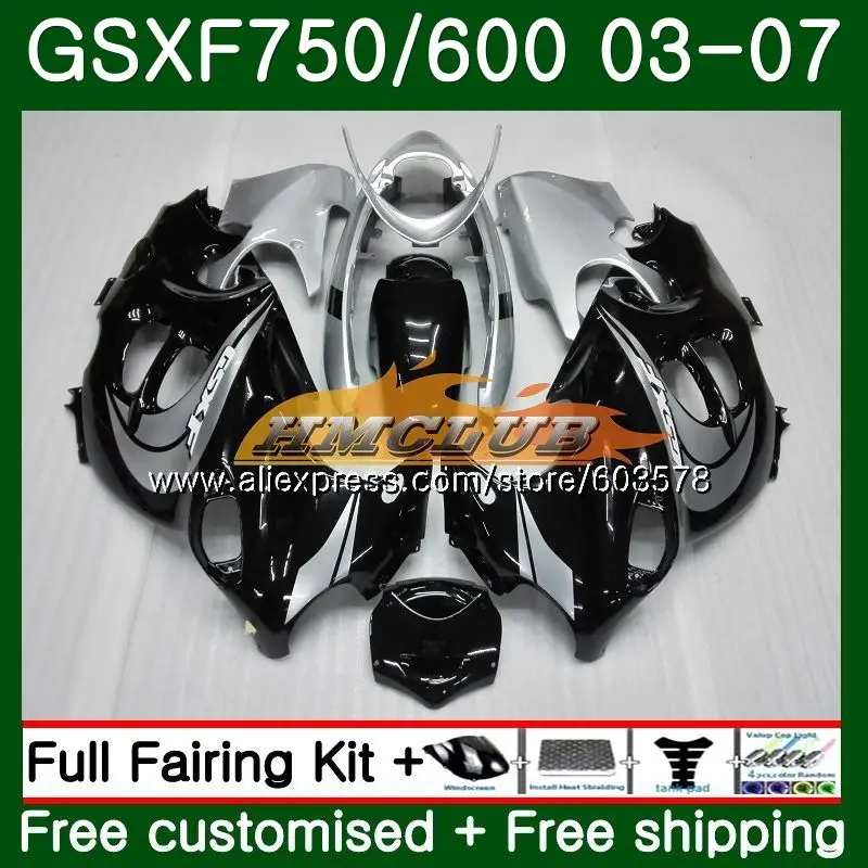 Корпус для Suzuki Katana GSXF 750 600 GSXF600 03 04 05 06 07 3CL. 71 GSX750F GSXF750 2003 2004 2005 2006 2007 цвет обтекатель - Color: No. 1