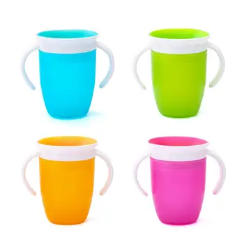 

360 Baby Cups Can Be Rotated Magic Cup Baby Learning Drinking Cup LeakProof Child Water Cup Bottle Copos Learning Cup