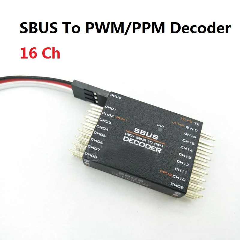 Decodificatore Sbus A Pwm/Ppm Fai-Da-Te Convertitore Di Segnale Ricevitore Convertitore A 16 Canali Per Futaba Frsky Orange