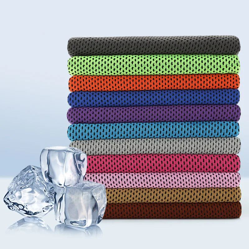 

Summer Heatstroke Cold Sense Towel Outdoor Sports Towel Polyester Cooling Heatstroke Ice Towel Multi-color Household Items