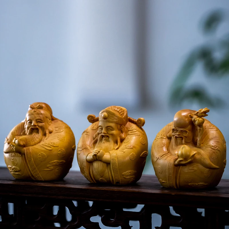 3 шт. деревянная статуя из самшита 6 см|Статуи и скульптуры| |