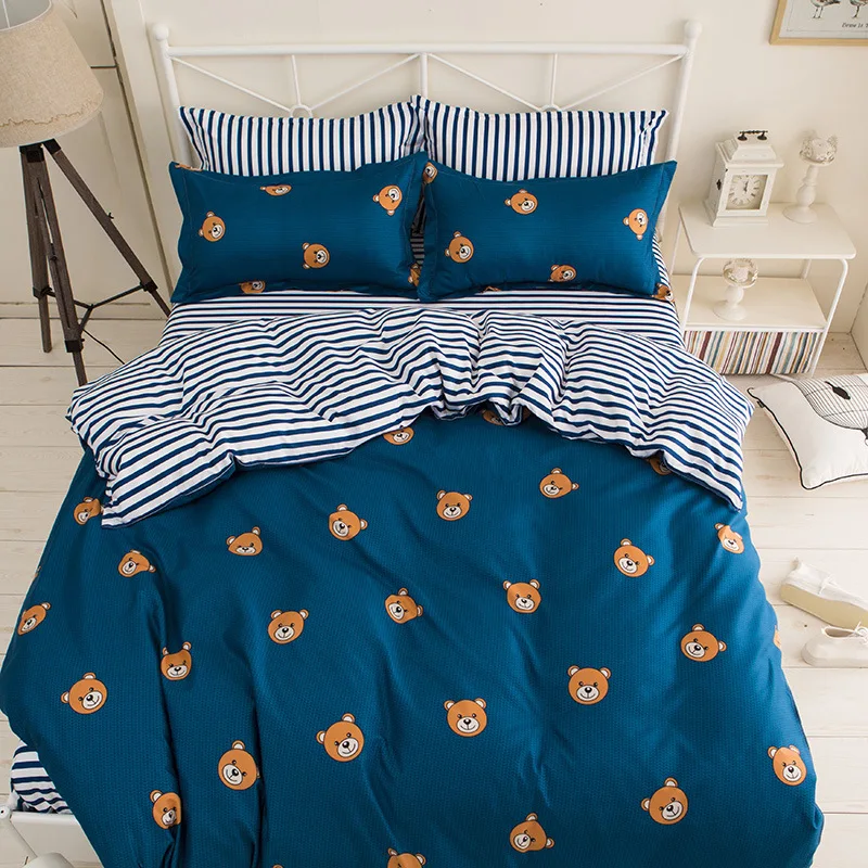 

Bedding Set Adult Kids Soft Bed Linens Single Full Queen King Size Quilt Comforter Duvet Cover Bedlinens24