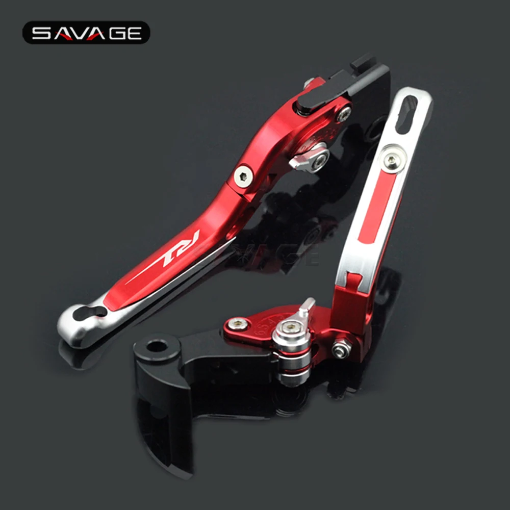 Alavanca da Embreagem do Freio para Yamaha 2004-2020 06 08 12 15 19 Motocicleta Ajustável Folding Extensível Logotipo r1 Yzfr1 Yzf-r1 - R1m R1s 13 yzfr1 YZF-R1 r1m r1s 2004-2020 06 08
