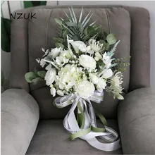 Свадебный букет высококачественный Искусственный цветок розы букеты невесты свадебный цветок аксессуары SPH045