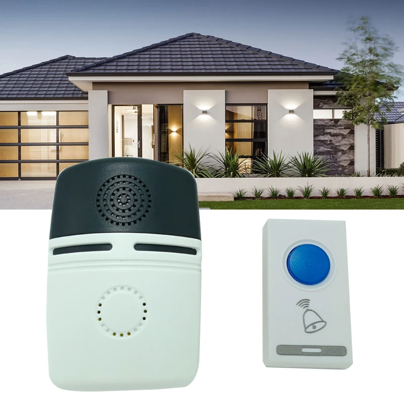 Wire free led DoorBell AC Powered loud door chime kit 36 Songs 100m Rang Remote Home Hotel