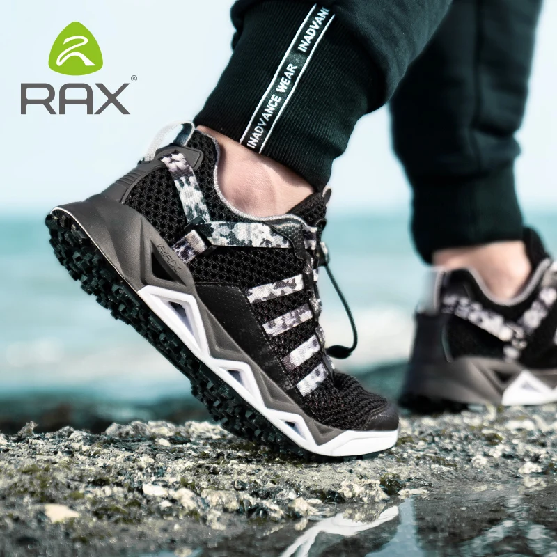 Rax новые треккинговые ботинки мужские водонепроницаемые ботинки для пешего туризма дышащие быстросохнущие уличные спортивные кроссовки прогулочные горные ботинки
