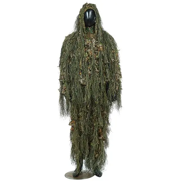 Ghillie костюм охотничий лесной 3D бионический лист Маскировка Униформа Cs камуфляж костюмы набор Снайпер джунгли поезд Ткань для охоты