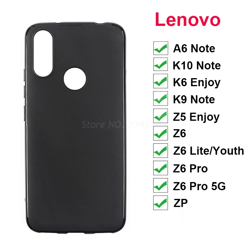 

for Lenovo ZP Z6 Pro 5G Z6 Lite L38111 Silicon Case on Lenovo Z5 K6 Enjoy Play Z5S L78071 K5S K5 Pro L38041 A6 K9 K10 Note Cover