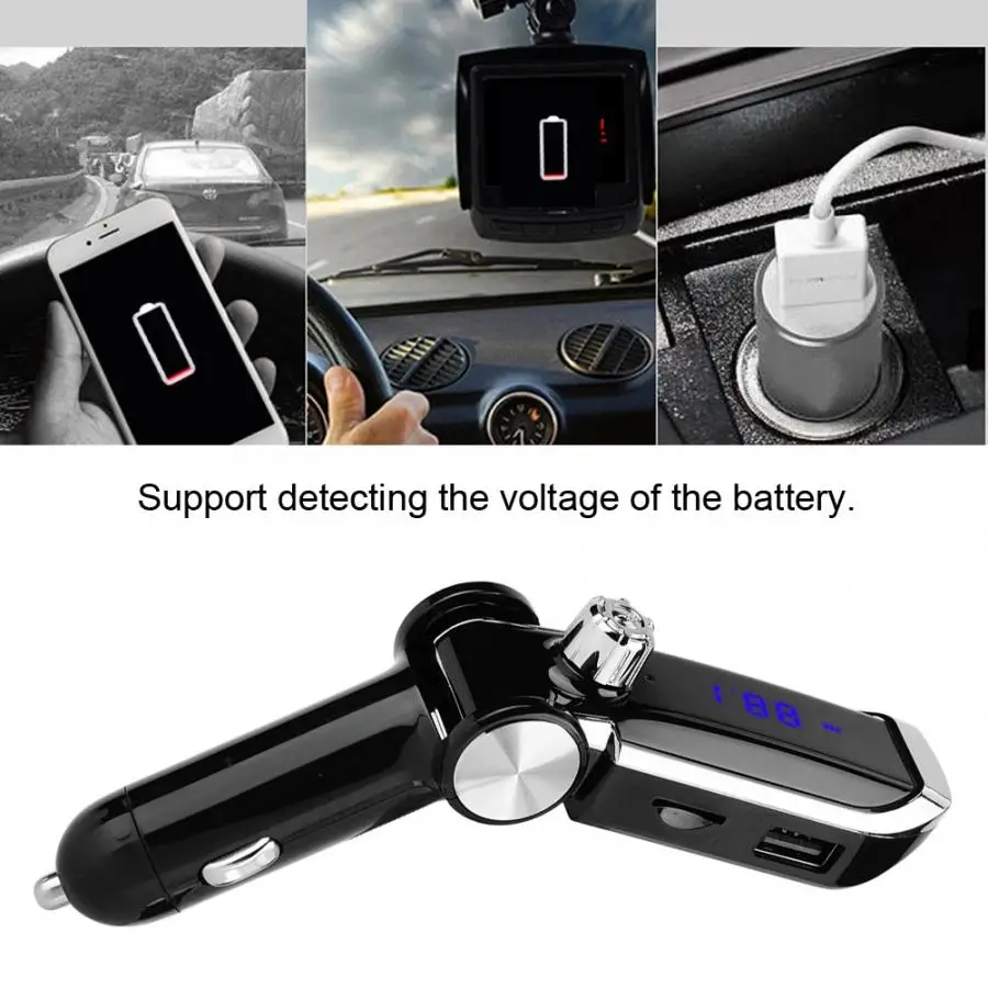 Автомобильный Bluetooth для быстрого зарядного устройства громкой связи MP3 музыкальный плеер BT Автомобильный MP3 Комплект Плеер manos libres Acouto автомобильный аксессуар