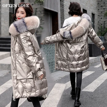 

OFTEN LOVE Duck Down Jacket Women 2020 Winter Outerwear Coats Female Long Casual Light ultra thin Warm Down jacket