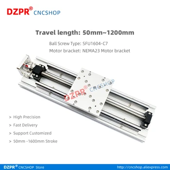

SFU1604 RM1604 High Precision Ball Screw Linear Modules effective stroke 50mm-1200mm for CNC table engraving machine kit