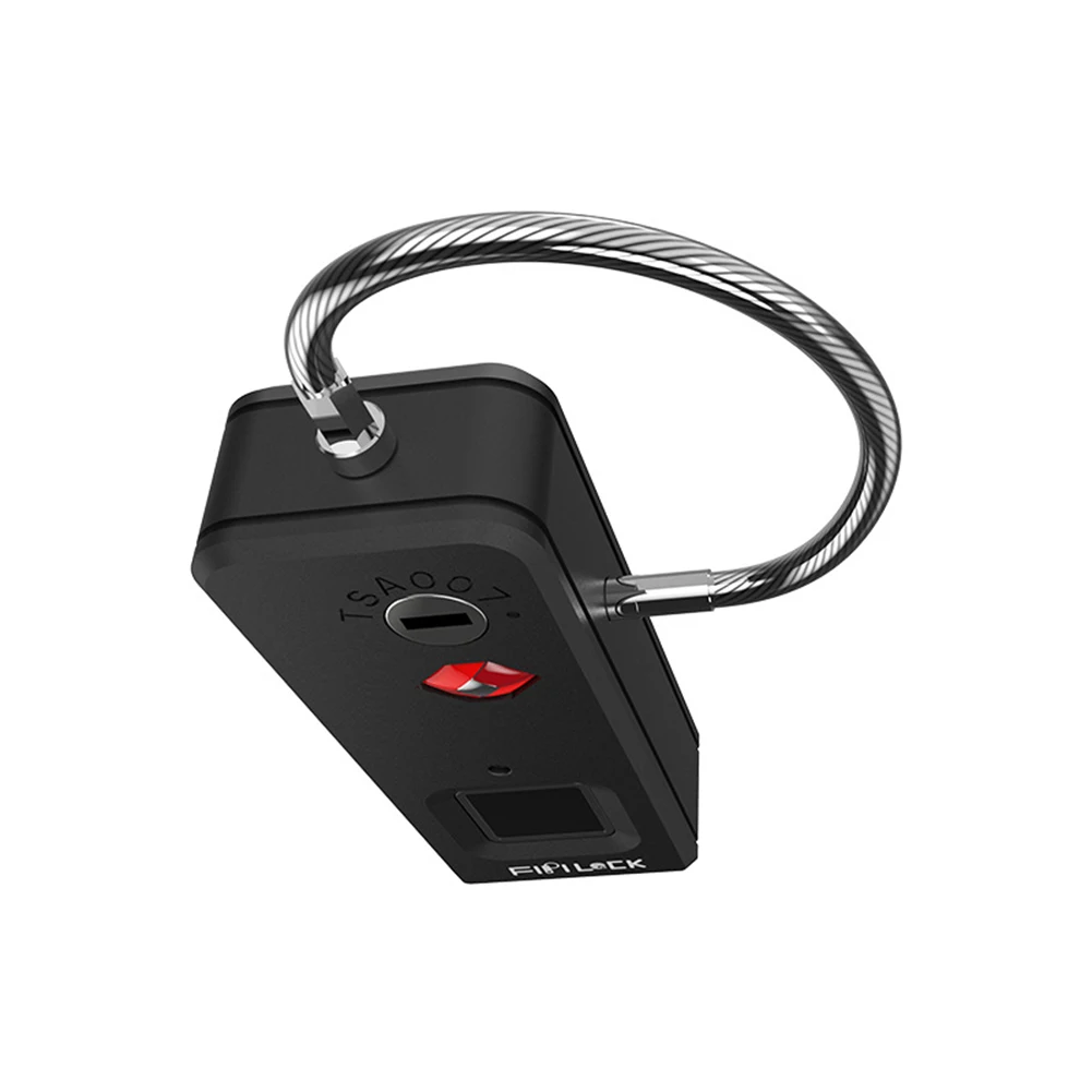 Fipilock замок с отпечатком пальца USB Перезаряжаемый водонепроницаемый Противоугонный защитный умный чехол без ключа для багажа домашний Быстрый разблокированный замок