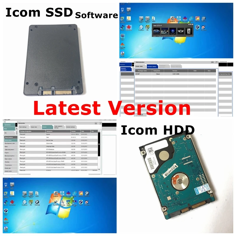 

2020.06v for b.mw icom A+B+C oftware in 500GB HDD/512GB SSD win7 ISTA-D 4.23 ISTA-P 3.6 Expert Mode Multi-languages Icom a2