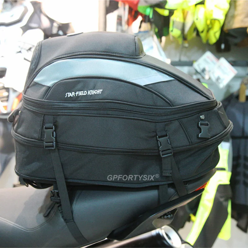 Оксфордская Ткань Водонепроницаемая мотоциклетная сумка с хвостом многофункциональная прочная задняя мотоциклетная сумка на сиденье Высокая емкость мото рюкзак велосипедиста
