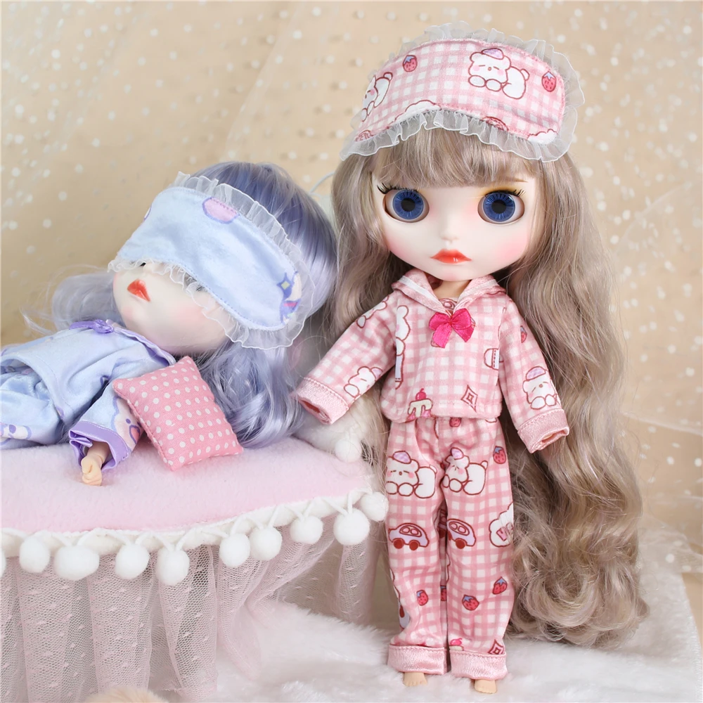 Neo Blythe Doll Nightwear with Sleep Mask 2