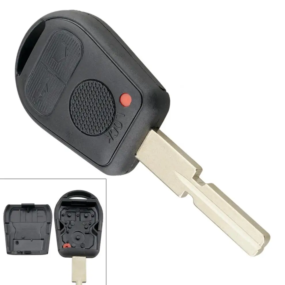 

Uncut 3 Buttons Remote Key Shell Fit for BMW E31 E32 E34 E36 E38 E39 E46 Z3 New