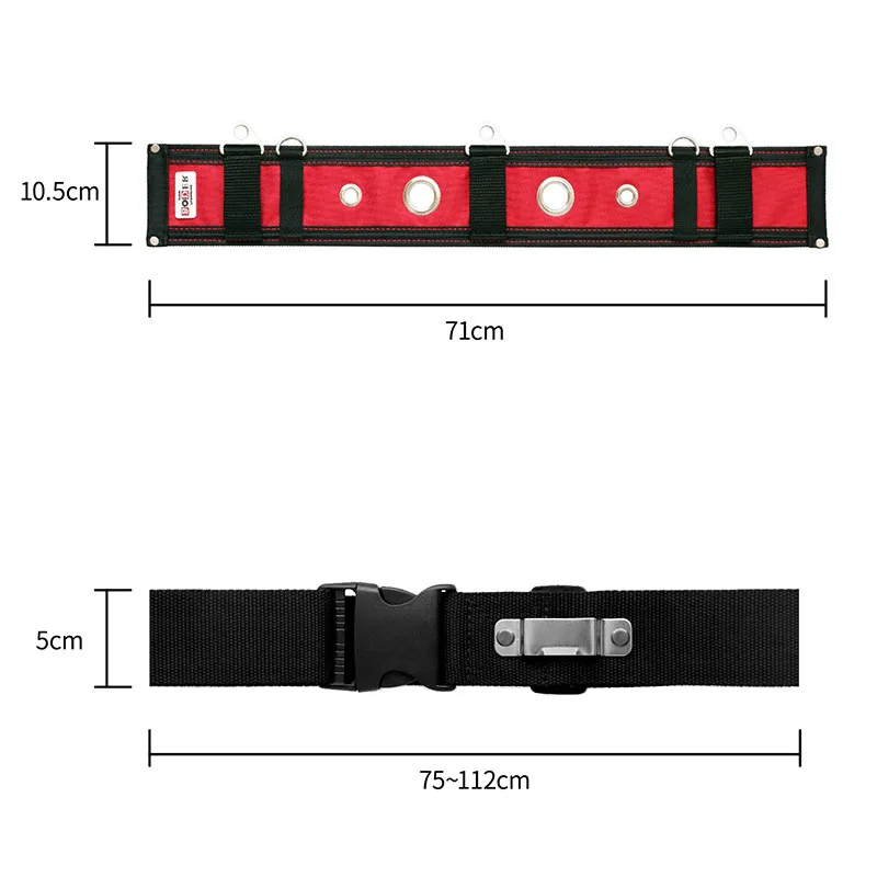 Electrician Waist Tool Bag Wear-Resistant 1680D Oxford Cloth Tool  Waist Bag With Reflective Tape Waist Pocket Pouch Tool Bag best tool bag