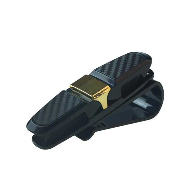 

Car Mounted Glasses Carbon Fiber Car Sunglasses Clip Car for Ticket Clips Multi-functional Sun Shade Card Holder