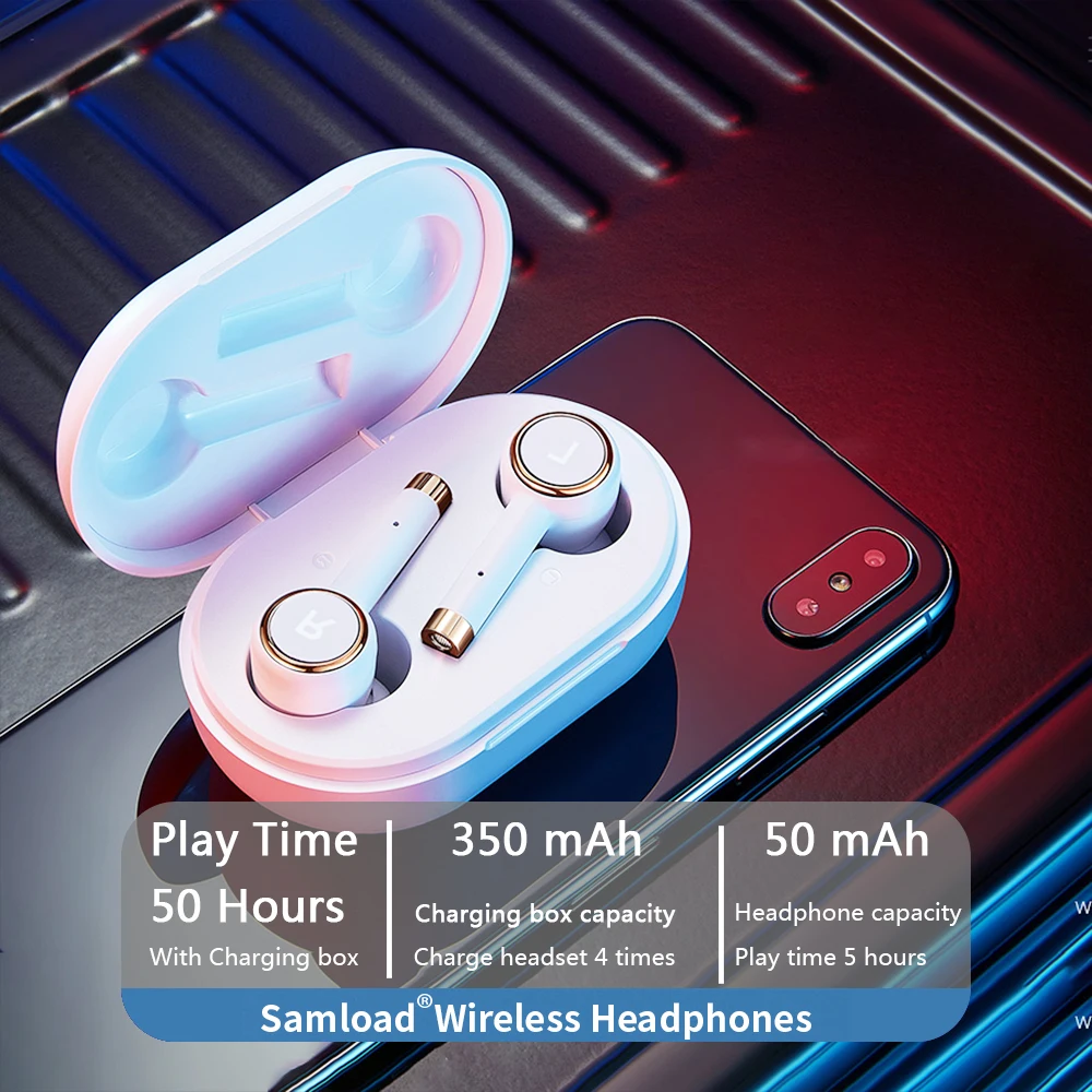 Tws Bluetooth наушники 8D Стереонаушники Беспроводные с шумоподавлением Наушники
