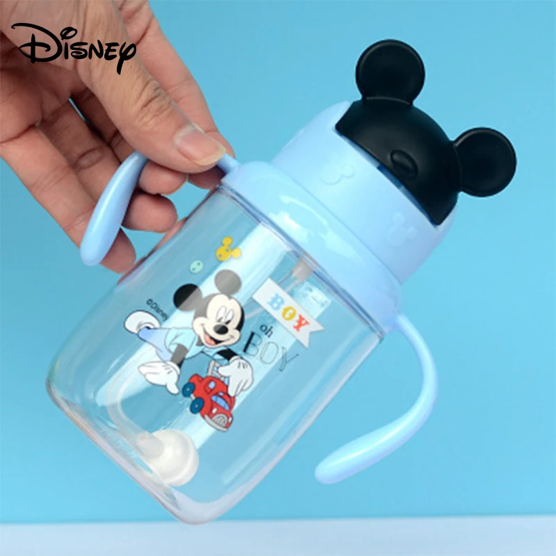 Disney детская чашка летняя протекающая детская чашка для напитков Тритан детский чайник с ручкой детская чашка с соломинкой